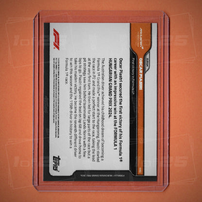 F1 2024 Topps NOW Oscar Piastri #41 First Formula One Race Victory